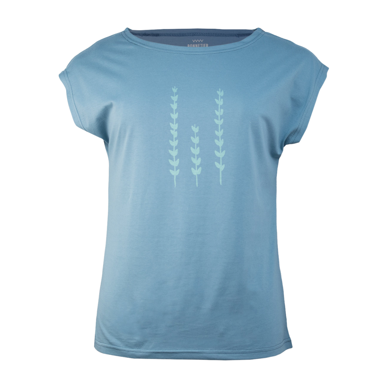 T-Shirt Femme turquoise - Herbe - BONNETIER