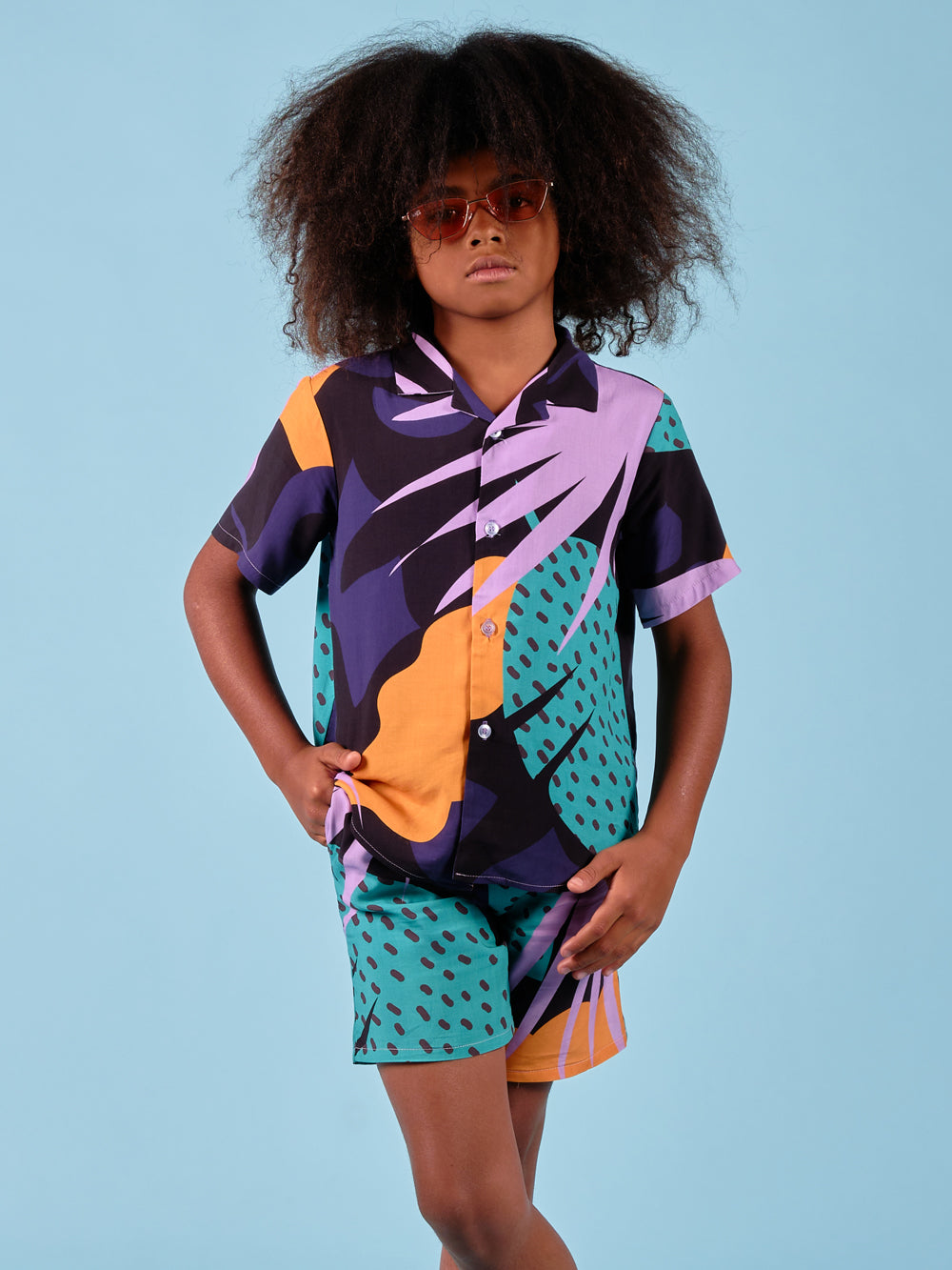 Short Dark Monstera Enfant