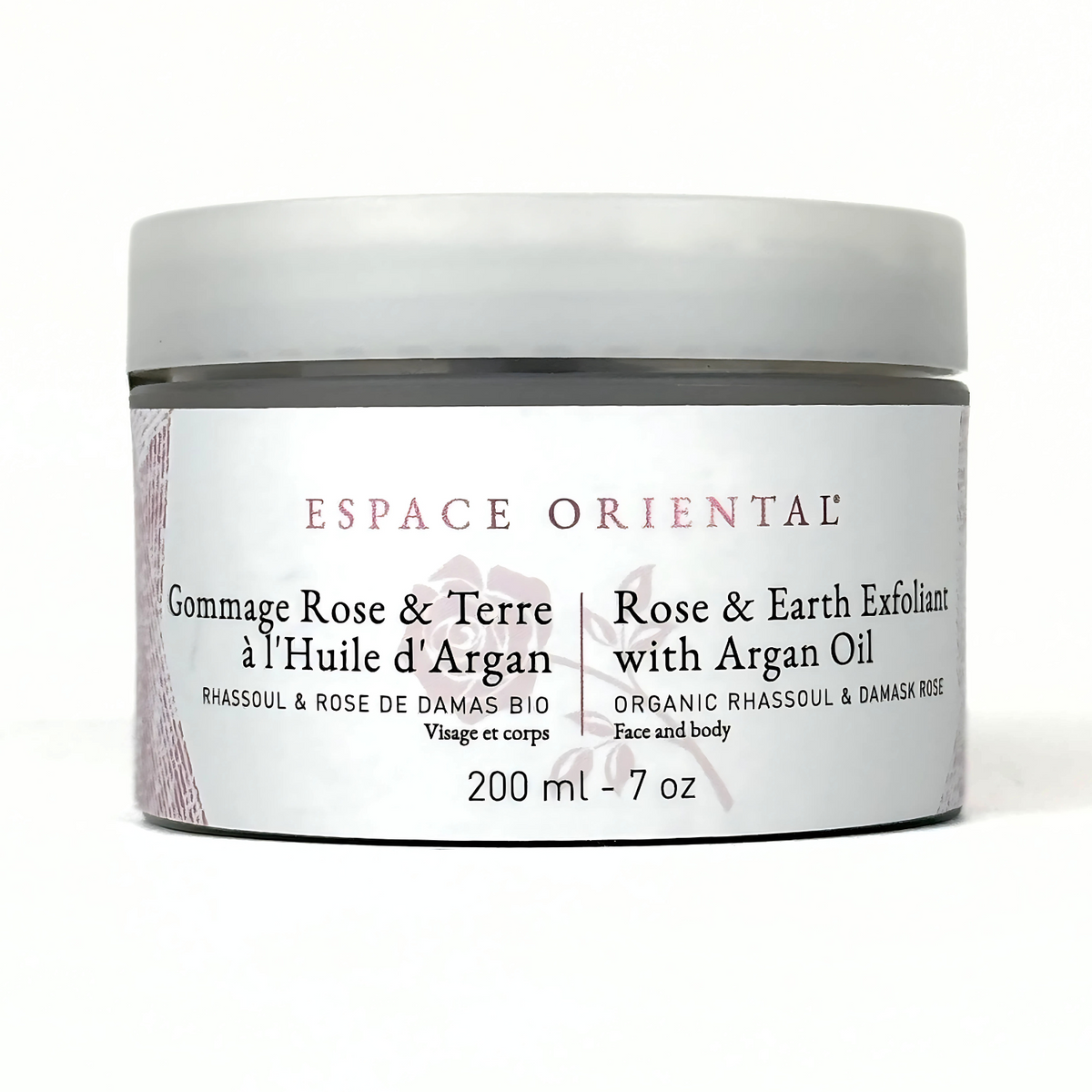 Gommage Rose et Terre à l'huile d'argan biologique