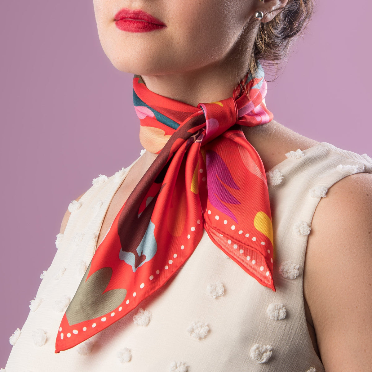 Petit Foulard 'Jusqu'au Bout'
