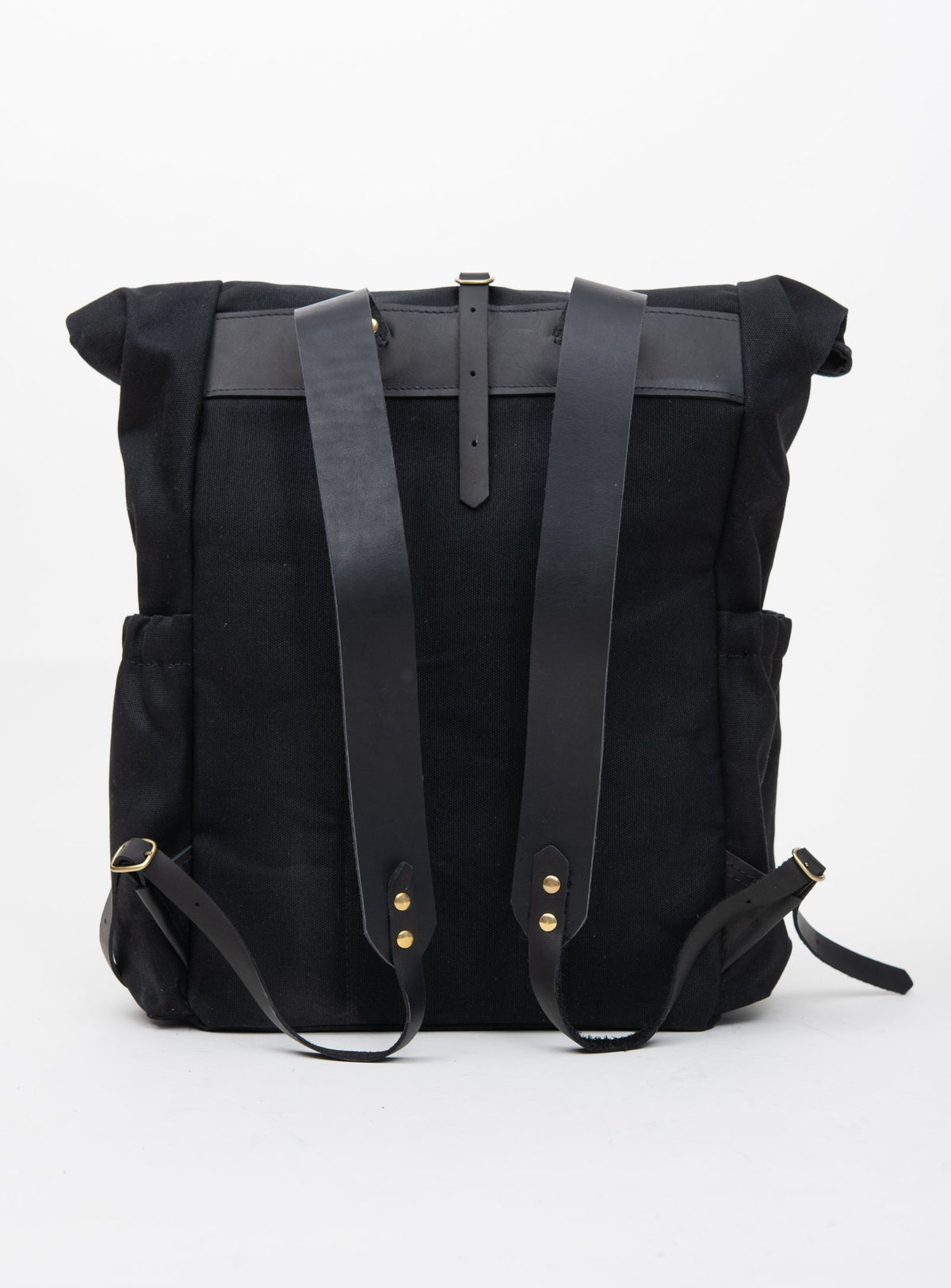 Sac à dos en cuir et coton ciré modèle DE LORIMIER