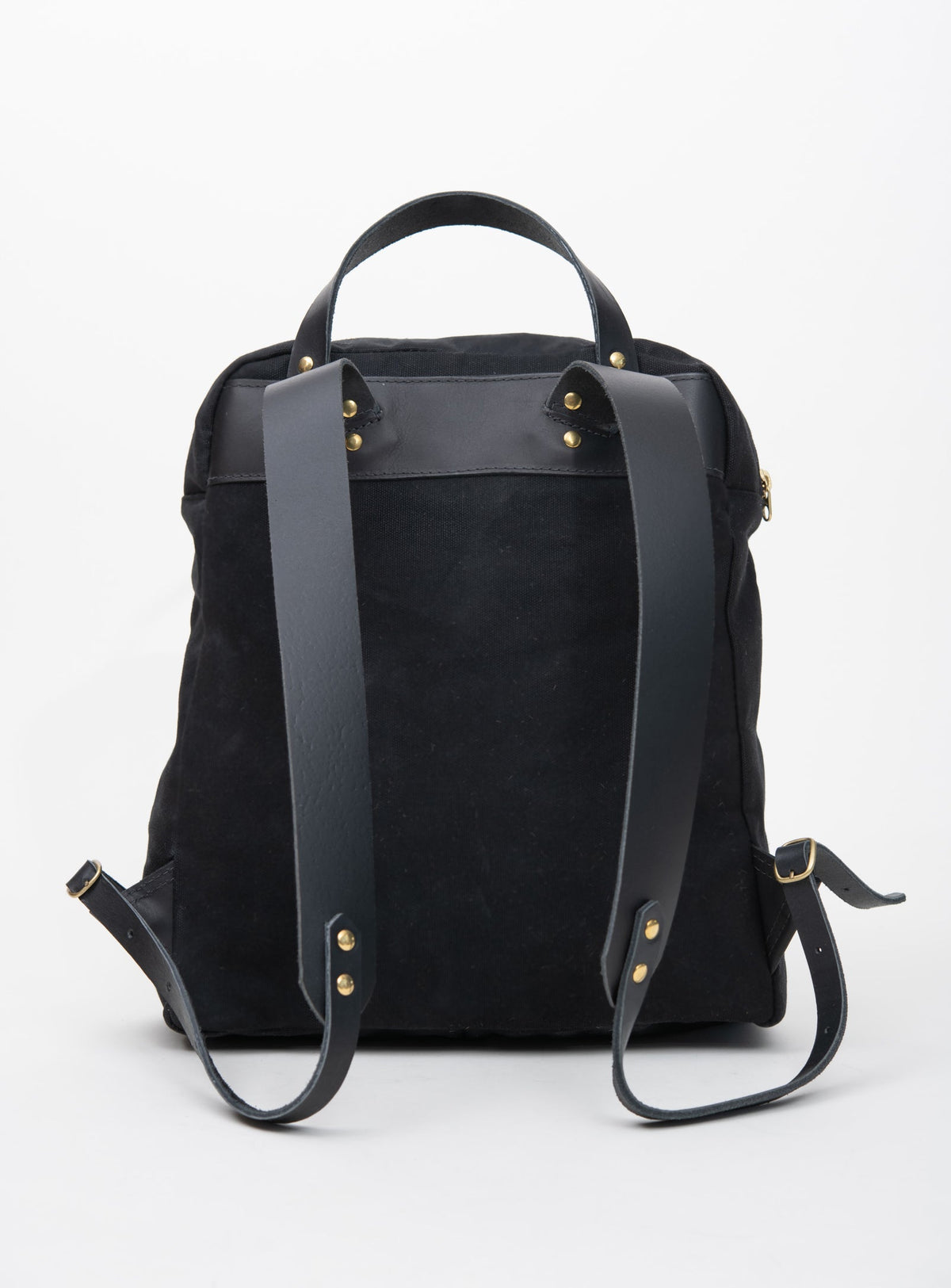 Sac à dos en cuir et coton ciré modèle GILFORD