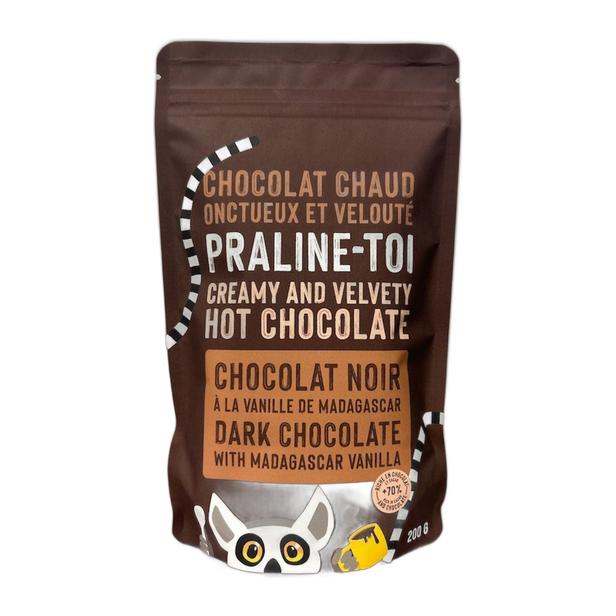 Chocolat chaud onctueux et velouté - chocolat noir