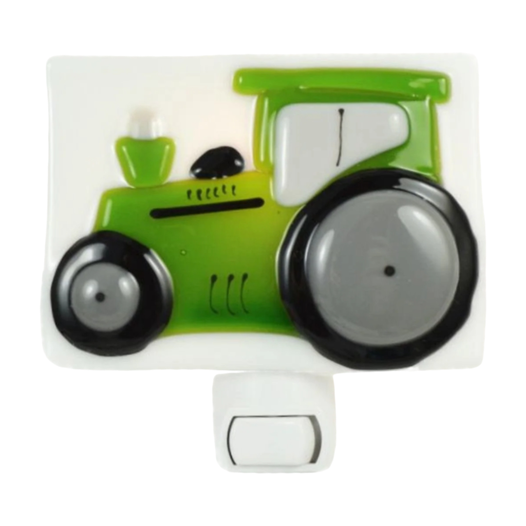 Tracteur - Veilleuse en verre