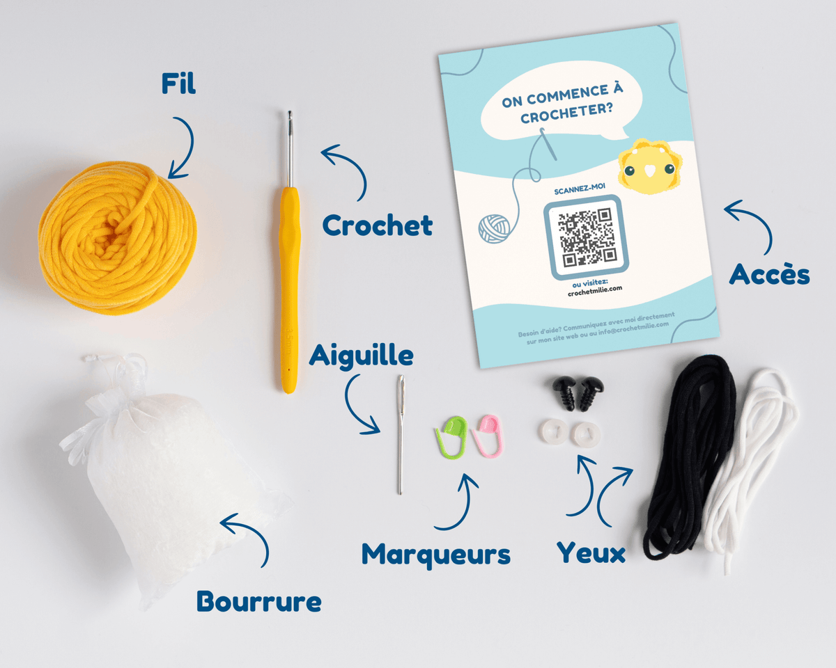 Kit de crochet - Dino Triceratop