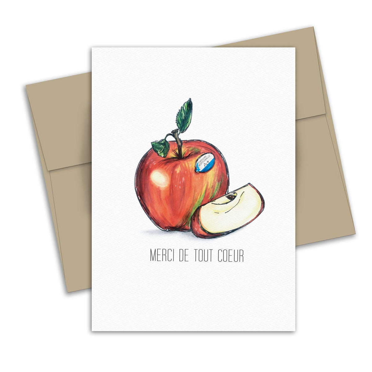 Carte de souhaits - Pomme