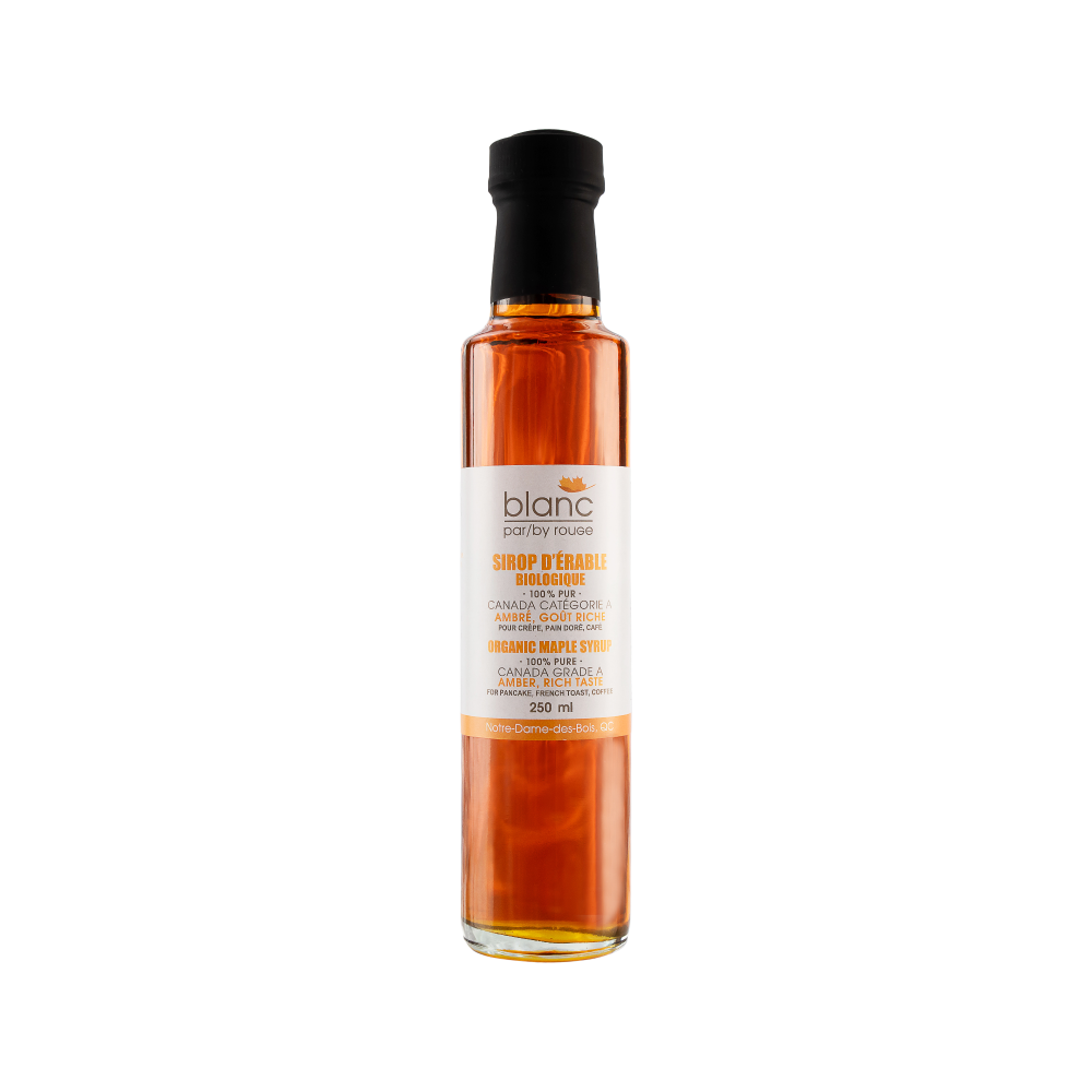 Sirop d'érable biologique ambré